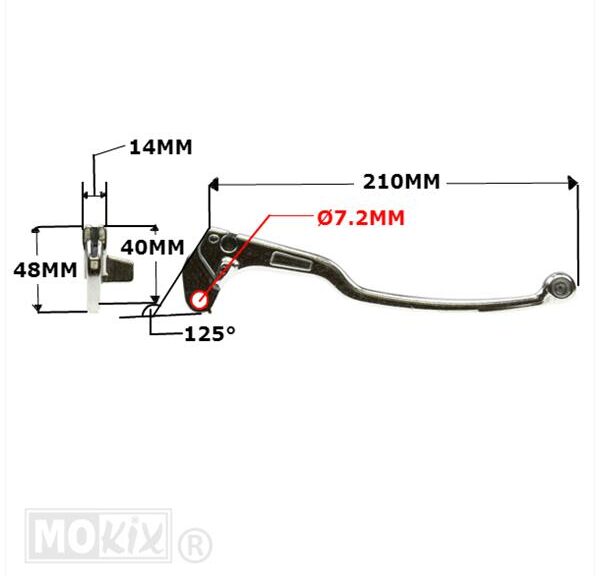 Hevel Links Aprilia / Derbi Aluminium - MKX