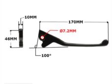 Hevel L/R Piaggio Runner-SP Zwart - MKX
