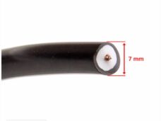 Bougie Kabel 7mm Zwart Per Meter