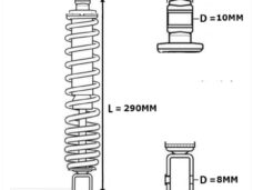Schokbrekerset Honda Scoopy OT MDI 290mm