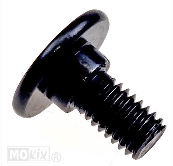 Borstschroef M6x14 (8x3) Zwart (1) - Bollard