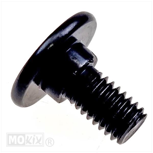 Borstschroef M6x14 (8x3) Zwart (1) - Bollard