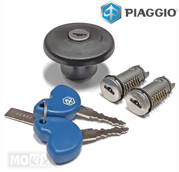 Sloten-SET Piaggio FLY >12 2st + Tankdop ORG
