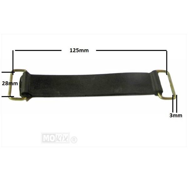 Abrazadera de goma para batería Honda MT/MB