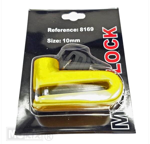 Schijfremslot MKX Lock 10mm Geel