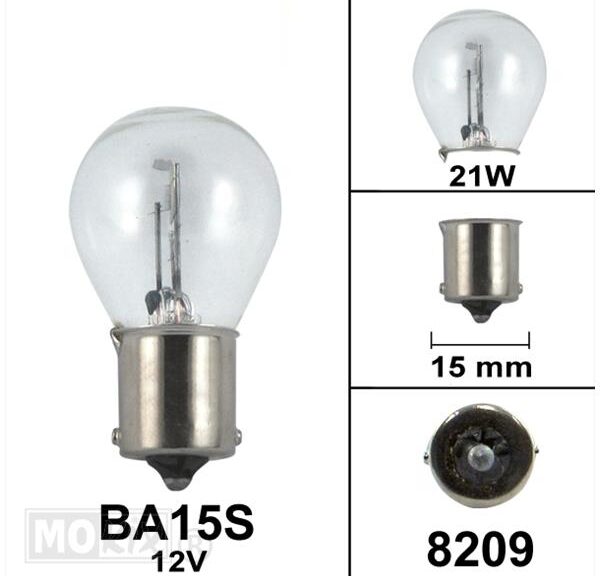 Lamp BA15S 12V 21W CE Keur (1)