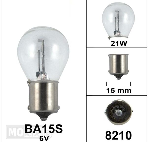 Lamp BA15S  6V 21W (1)