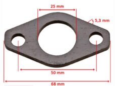 Spruitstuk Isolatieplaat Yamaha DT 20mm