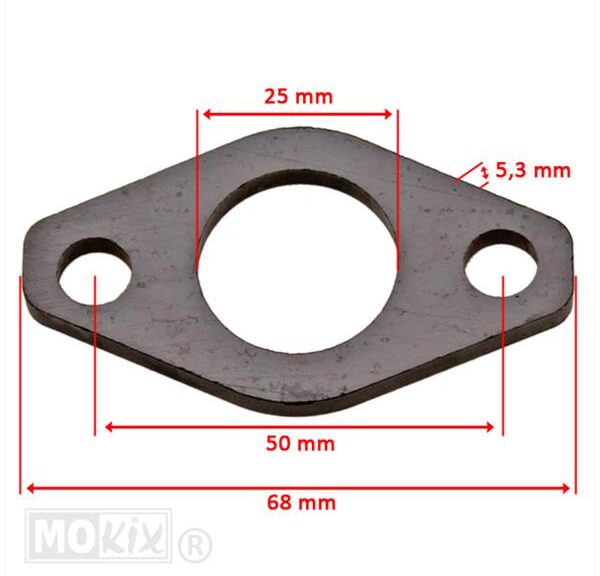 Spruitstuk Isolatieplaat Yamaha DT 20mm