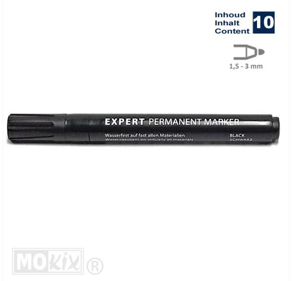 Permanent Markeer Stift 1.5-3mm Zwart (10)