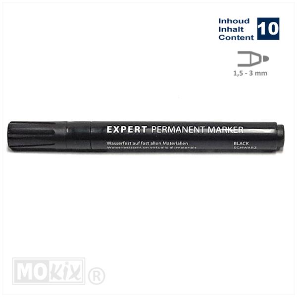 Permanent Markeer Stift 1.5-3mm Zwart (10)