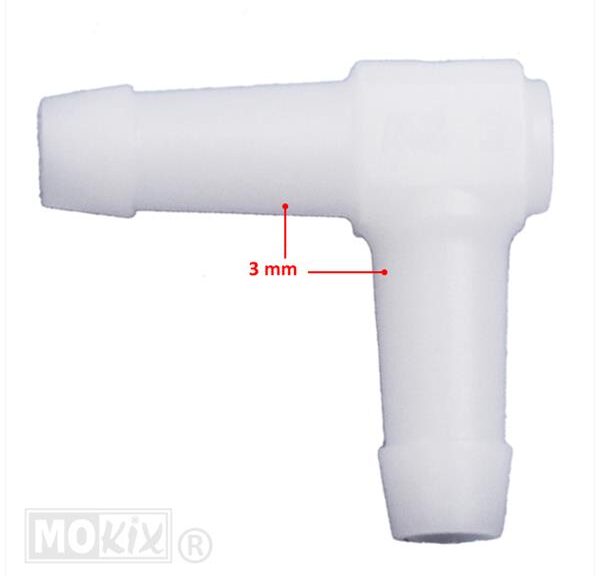 Slangverbinder Haaks 90gr 3mm WIT (1)