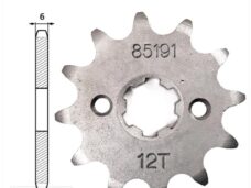 Voortandwiel Derbi Senda-SM 12tands - IGM