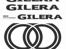 Gilera Stickerset 4delig Carbon