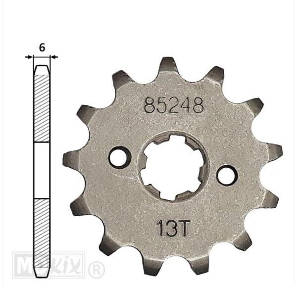 Voortandwiel Derbi Senda-SM 13tands - IGM