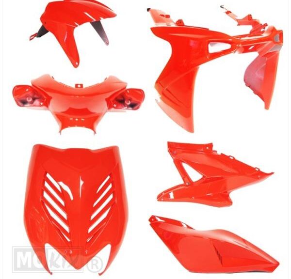 Plaatwerk KIT Yamaha Aerox Tuning Glans Rood - MKX