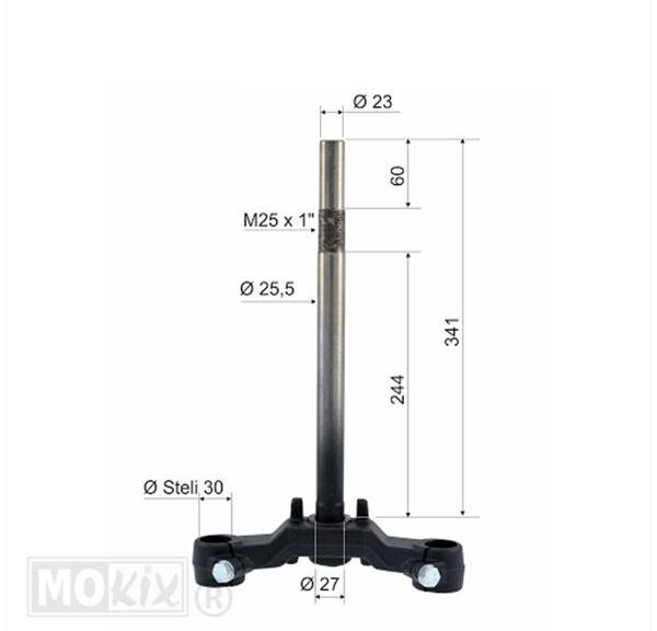 Kronstycke Yamaha Aerox OM/NG 27mm (Stymlager) ST - Supertec