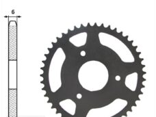 Baghjul Rieju RS2 Matrix 55mm 3-huls 46t IGM