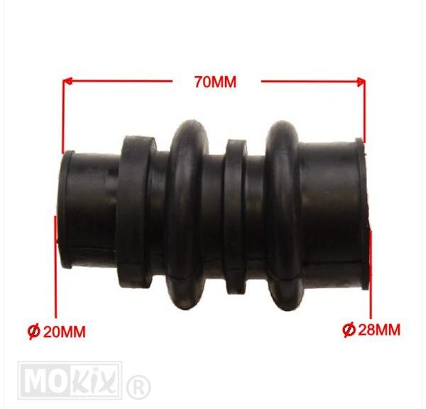 Aanzuigrubber Zundapp STD Kort 15mm - Supertec
