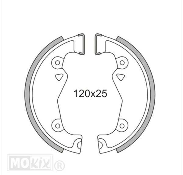 Remschoen-SET Zundapp Kleine Naaf 120mm