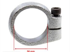 Uitlaatklem Cilinder Zundapp 34mm Massief Silex