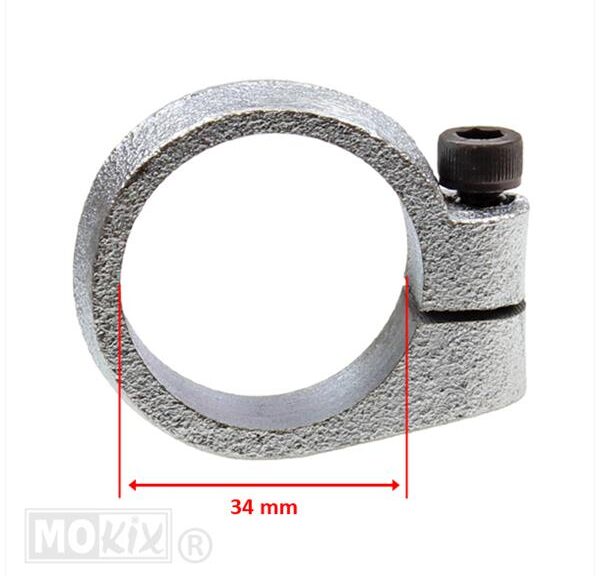 Uitlaatklem Cilinder Zundapp 34mm Massief Silex