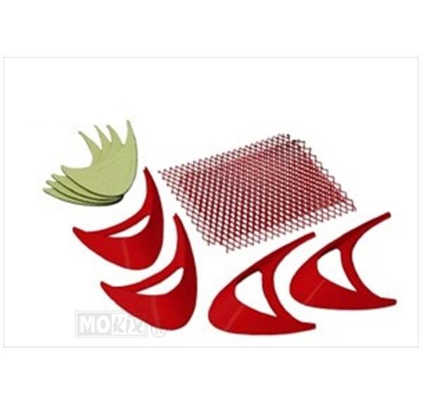 AIR Flow KIT 4pcs Wave  Rood - TNT