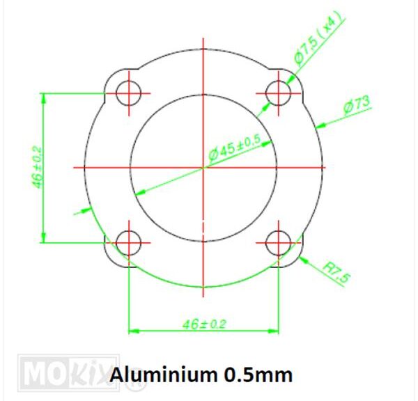 Pakking KOP Zundapp ALU 45mm 70cc (1)