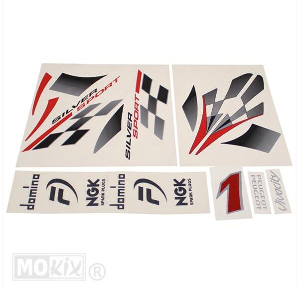 Peugeot Viva City Stickerset Silver Sport - Xtreme