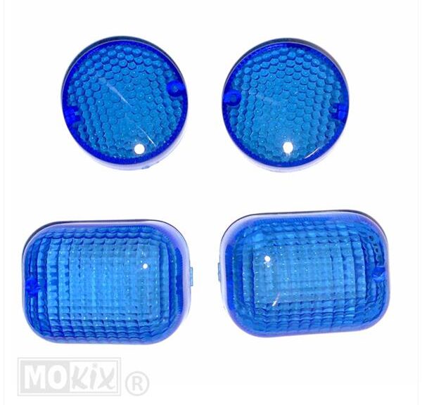 RAW-BOL Glas Malaguti F12 SET Blauw - MKX