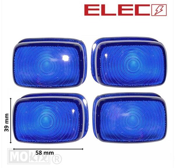 RAW-BOL Glas Yamaha Slider/BWS 97-03 SET Blauw - MKX