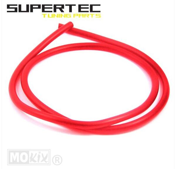 Benzineslang 5x8 Rood PVC 100cm Supertec