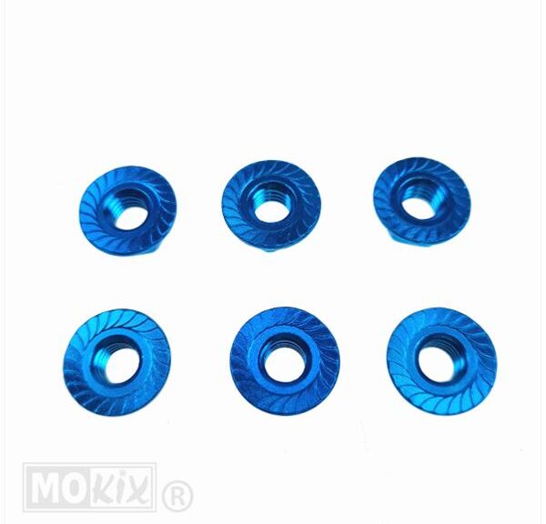 Moerset UNI M6 ALU 6st Blauw