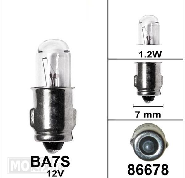 Lamp BA7S 12V 1.2W (1) - Bollard