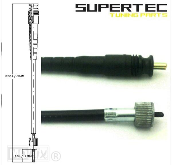 Kabel KM Teller Peugeot Ludix 10/14" Classic ST" - Supertec