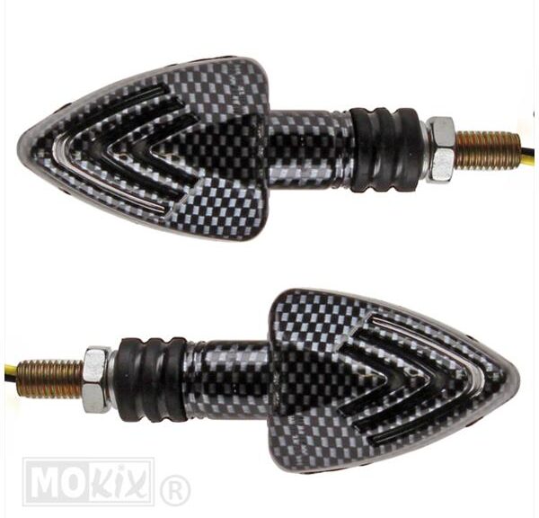RAW-BOL UNI LED Driehoek Carbon CE SET