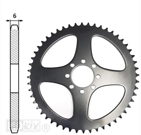 Achtertandwiel Yamaha DT50R (420) 44.2mm 8gats 52t - IGM