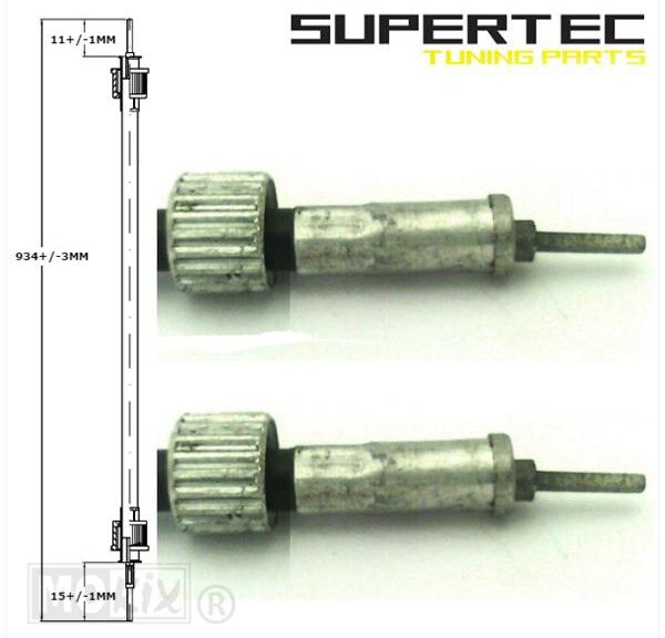 Kabel KM Teller VDO 90cm Zwart Supertec