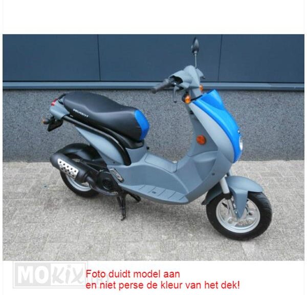 Buddy DEK Peugeot Ludix 2persoons Carbon/Zwart - MKX