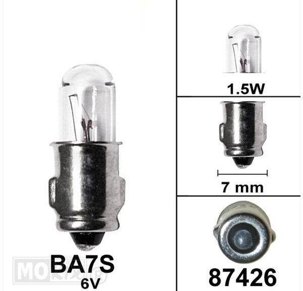 Lamp BA7S  6V 1.5W (1)