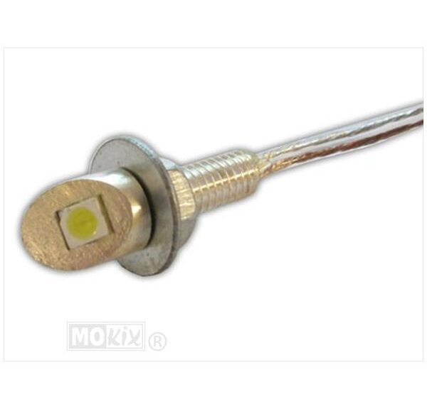 Lamp ONE LED 12V 3mm Chroom