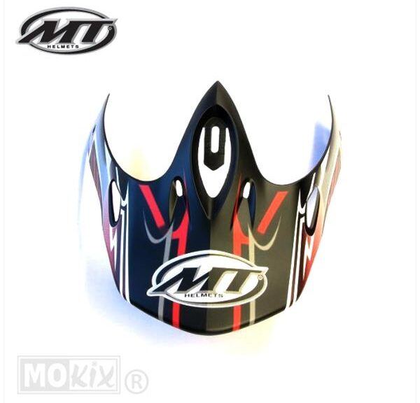 Helm Klep X-Storm Zwart/Zilver - MT Helmets