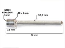 Remklauw Stift Voor Kymco Agility 65mm - Supertec