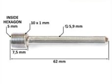 Remklauw Stift Voor Kymco Agility 65mm - Supertec