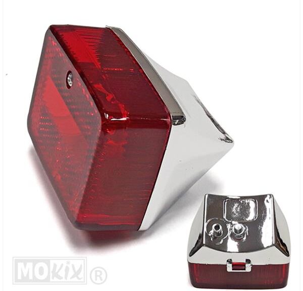 Achterlicht Puch Maxi Klein Model Chroom/Rood