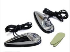 RAW-BOL Perl Opbouw LED Chroom/Blank SET