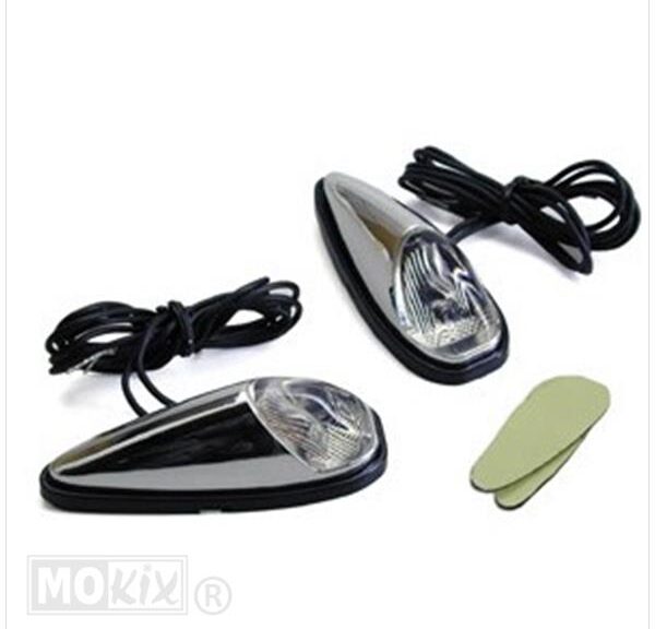 RAW-BOL Perl Opbouw LED Chroom/Blank SET