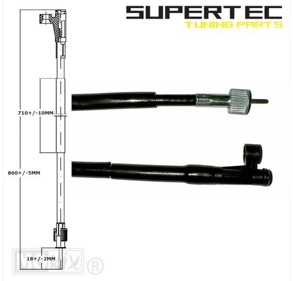 Kabel KM Teller SYM MIO Nieuw Type Supertec