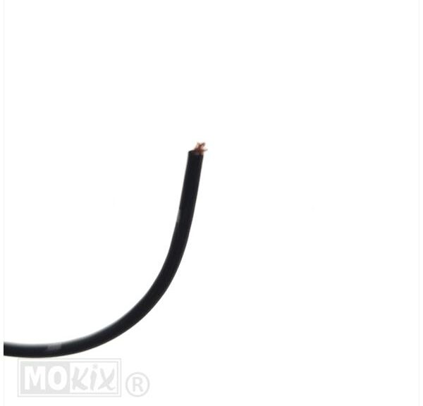 Lichtsnoer UNI 5mtr 0.5mm2 Zwart
