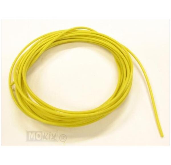 Lichtsnoer UNI 5mtr 0.5mm2 Geel